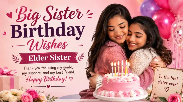 big sister birthday wishes elder sister