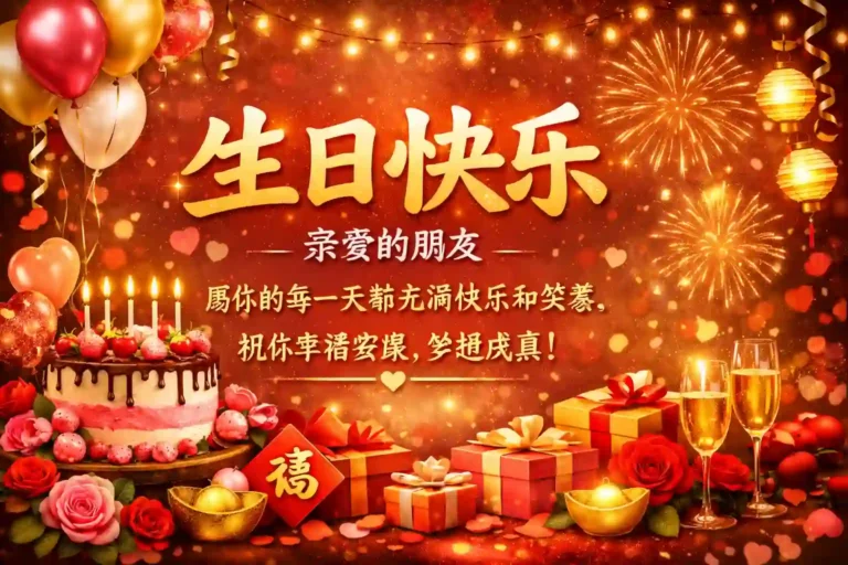 chinese birthday wishes for friend