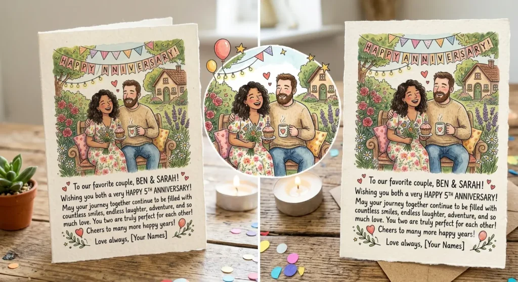  Cute Anniversary Greetings for Friends