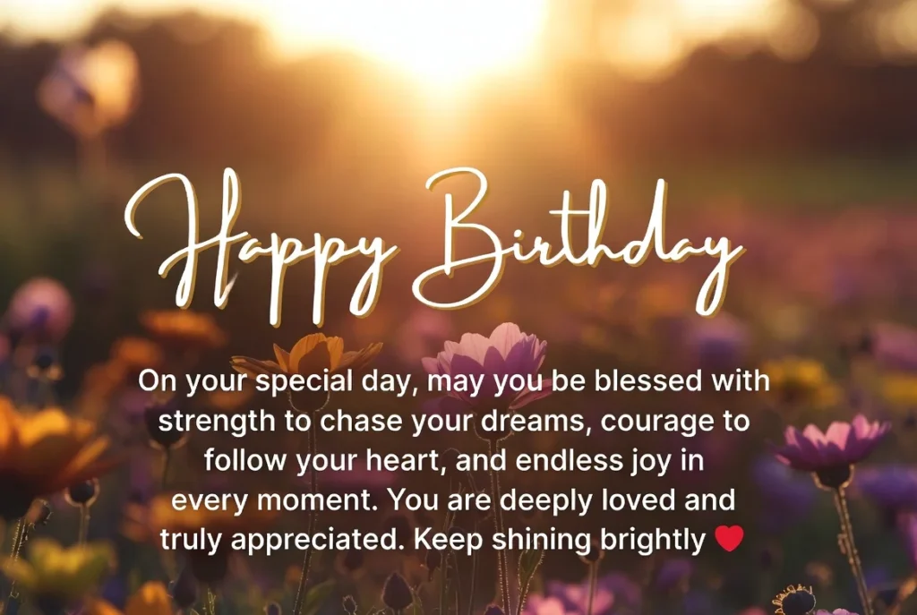 Deeply Heartfelt [inspirational happy birthday wishes]