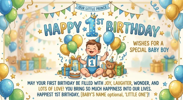 first birthday wishes for baby boy