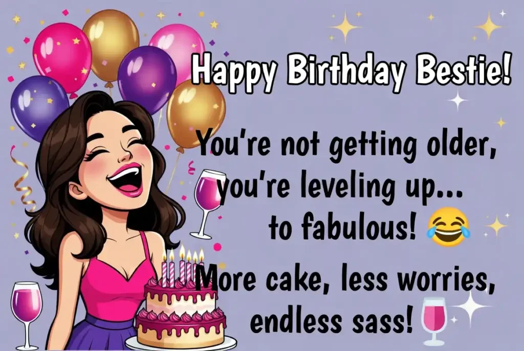 Funny Birthday Wishes for Female Friend