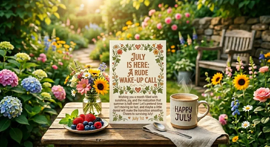 Funny Good Morning July Wishes