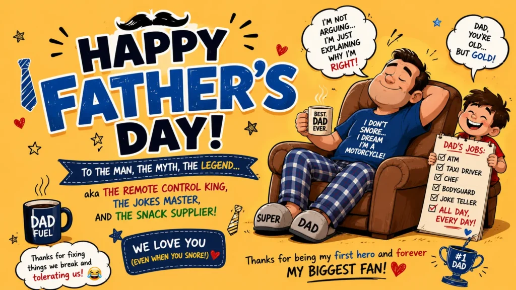 Funny Happy Father's Day Wishes