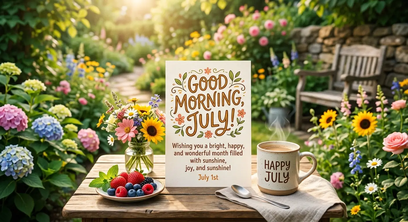 Good Morning July Wishes