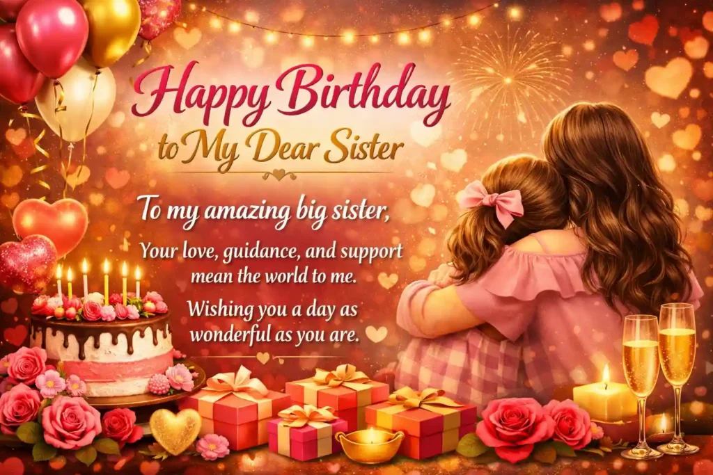 Heartfelt Big Sister Birthday Wishes Elder Sister