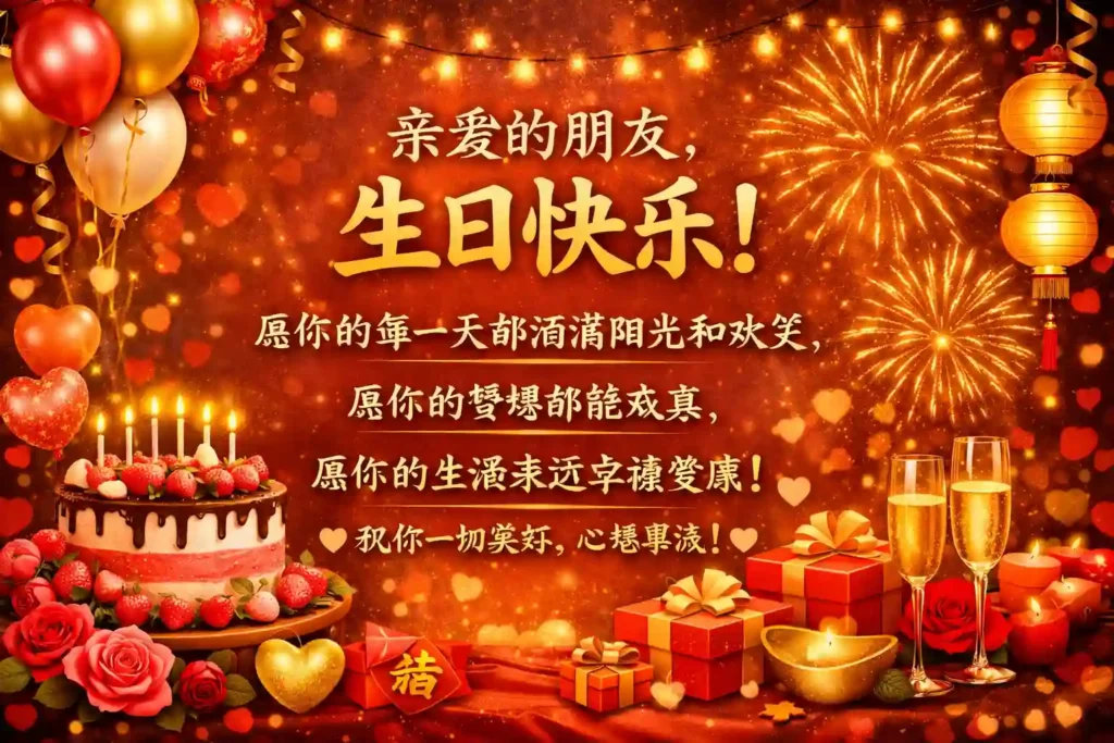 Heartfelt Chinese Birthday Wishes for Friend