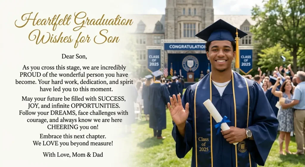 Heartfelt Graduation Wishes for Son