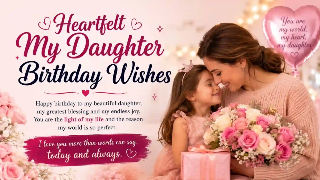 Heartfelt My Daughter Birthday Wishes