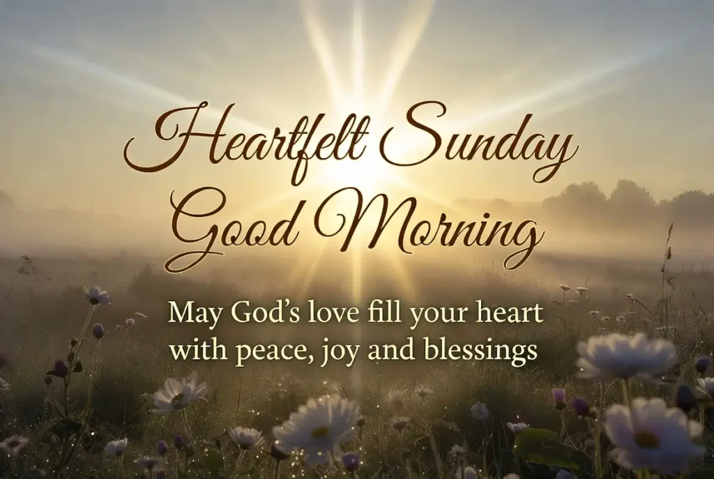 Heartfelt Sunday God Good Morning Wishes