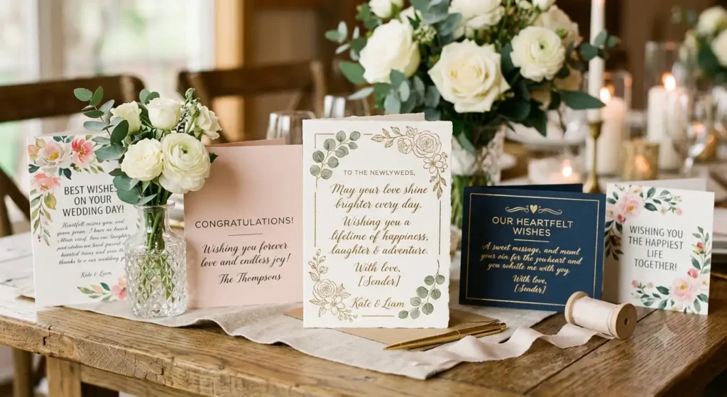 Heartfelt Wedding Wishes Cards