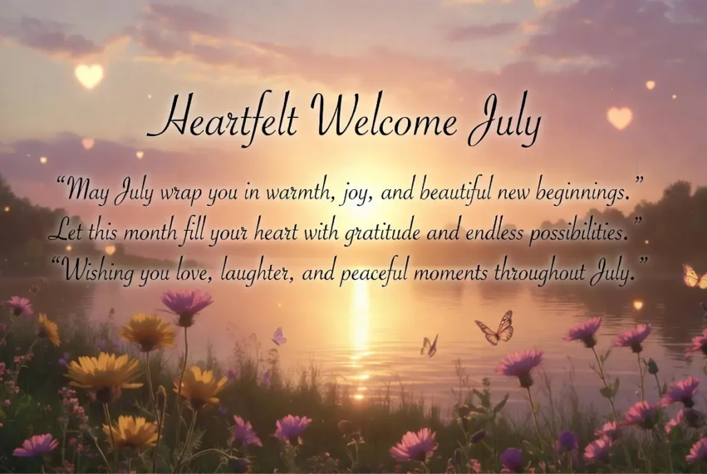 Heartfelt Welcome July Quotes