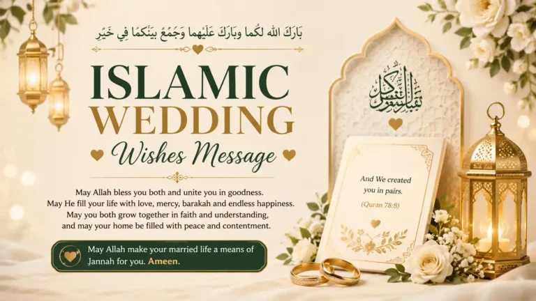 islamic wedding wishes message