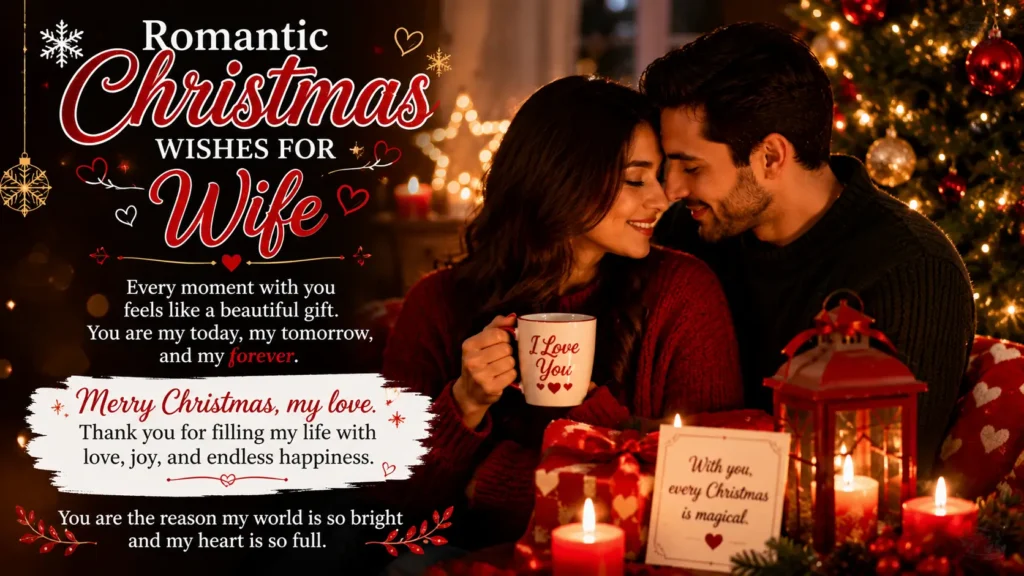 Romantic Christmas Wishes for Wife