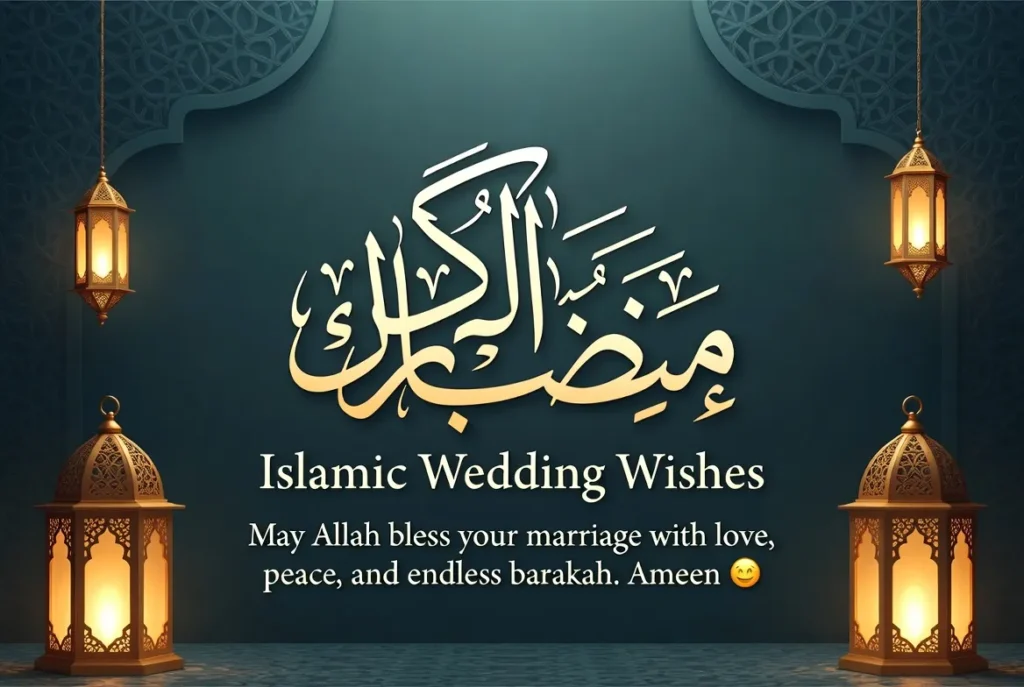 Short & Sweet Islamic Wedding Wishes Message