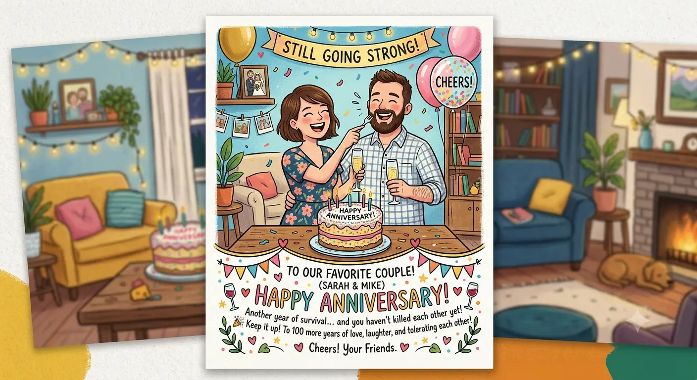 short funny marriage anniversary wishes to friend