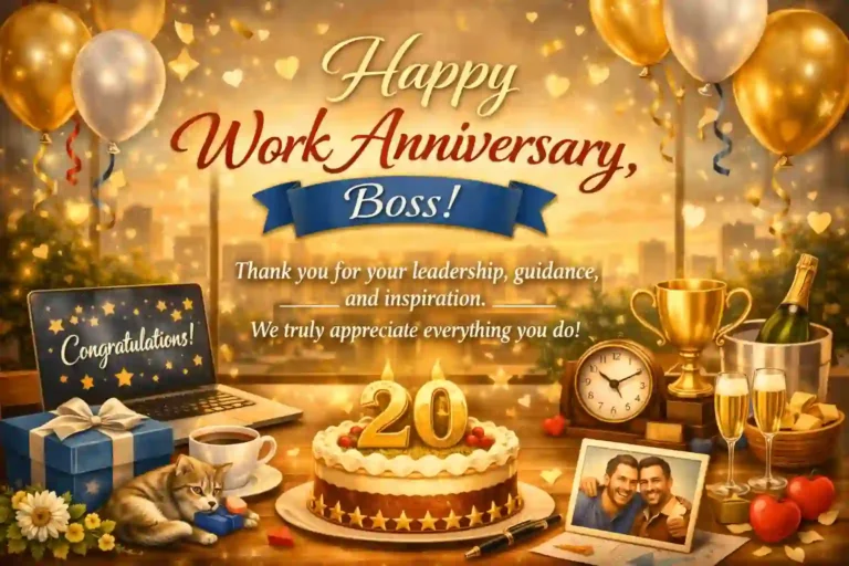 work anniversary wishes to boss