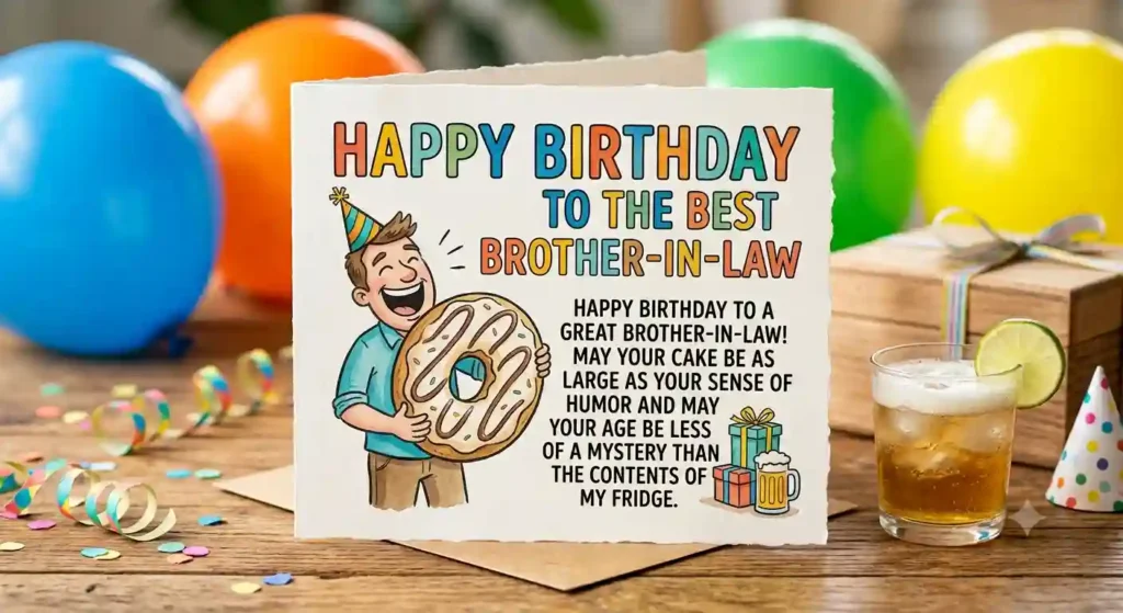 Classic Short Funny Birthday Wishes for Brother-in-Law