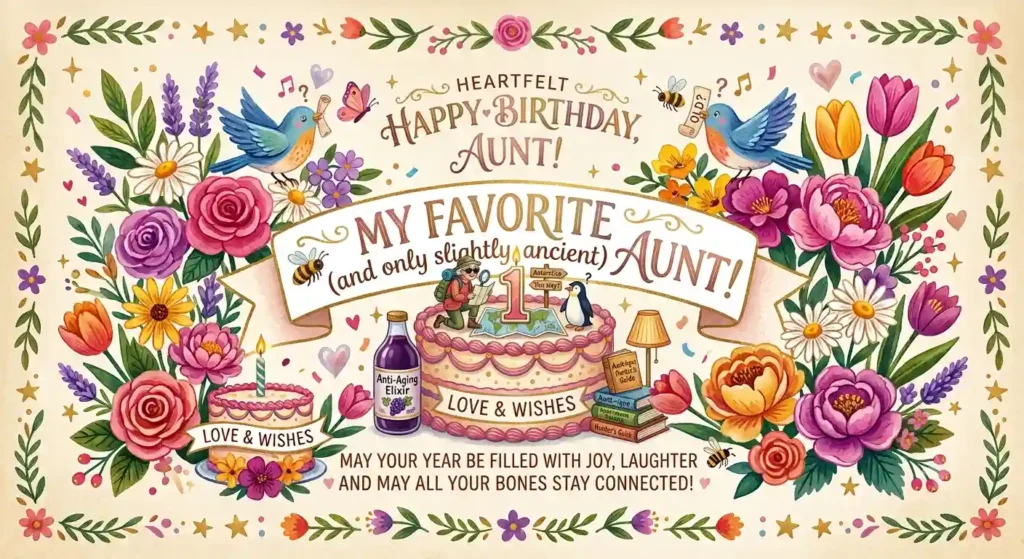 Funny Happy Birthday Wishes Aunt