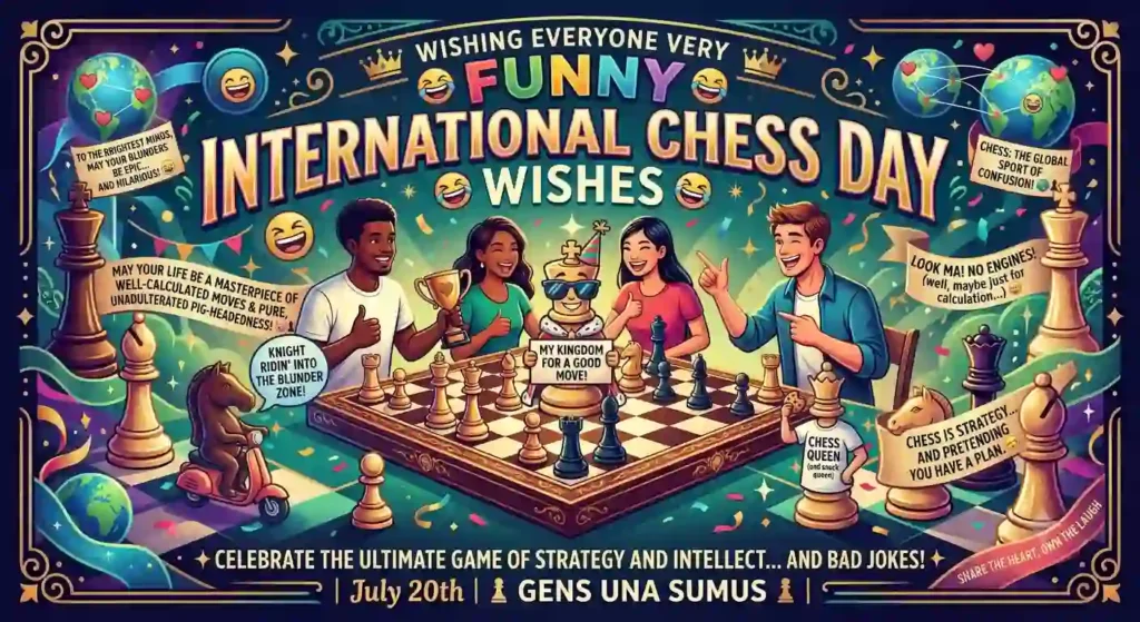 Funny International Chess Day Wishes