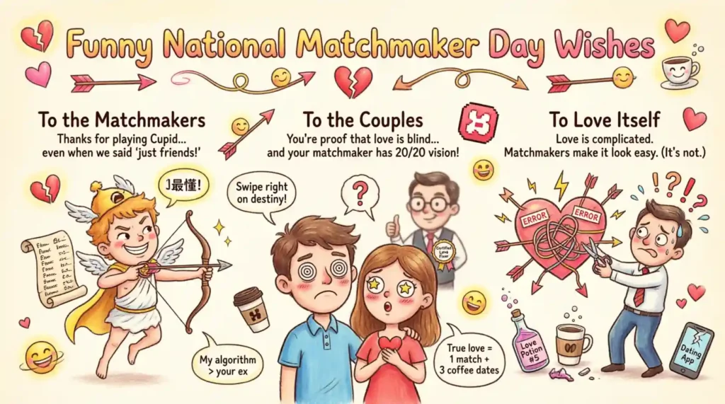 Funny National Matchmaker Day Wishes