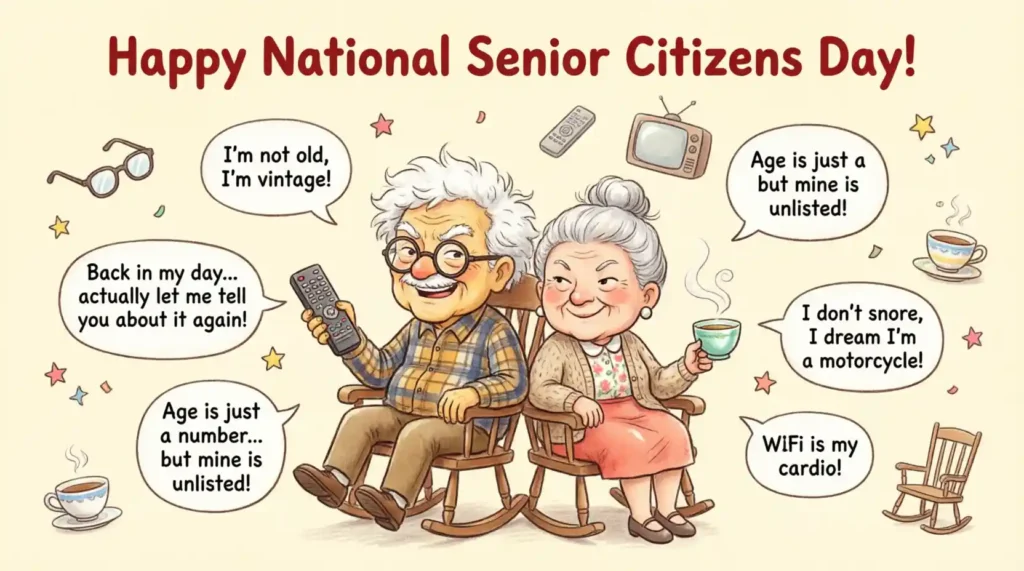 Funny National Senior Citizens Day Wishes