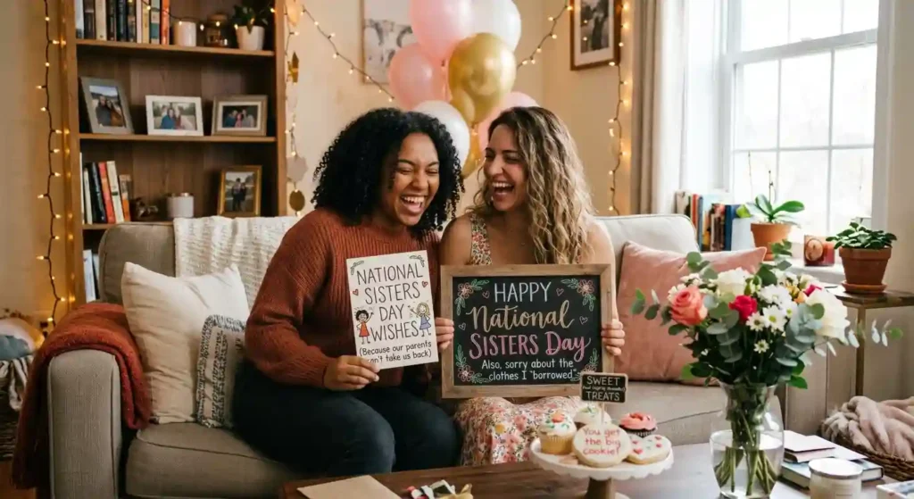  Funny National Sisters Day Wishes