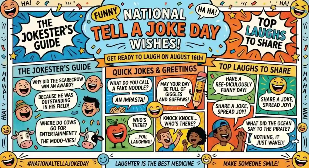 Funny National Tell a Joke Day Wishes