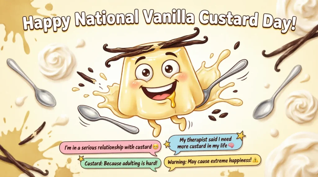  Funny National Vanilla Custard Day Wishes
