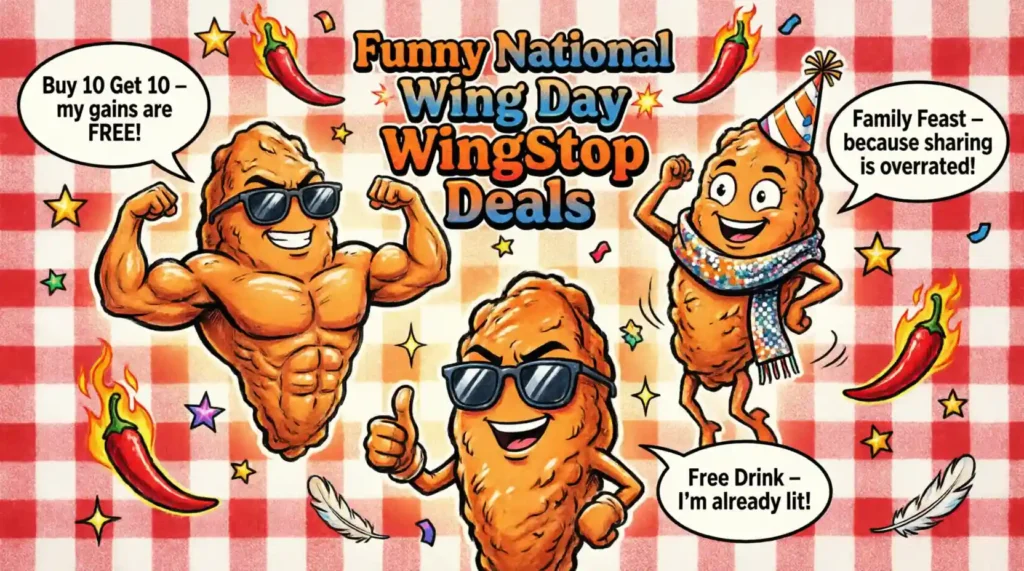 Funny National Wing Day Wings top Deals Messages