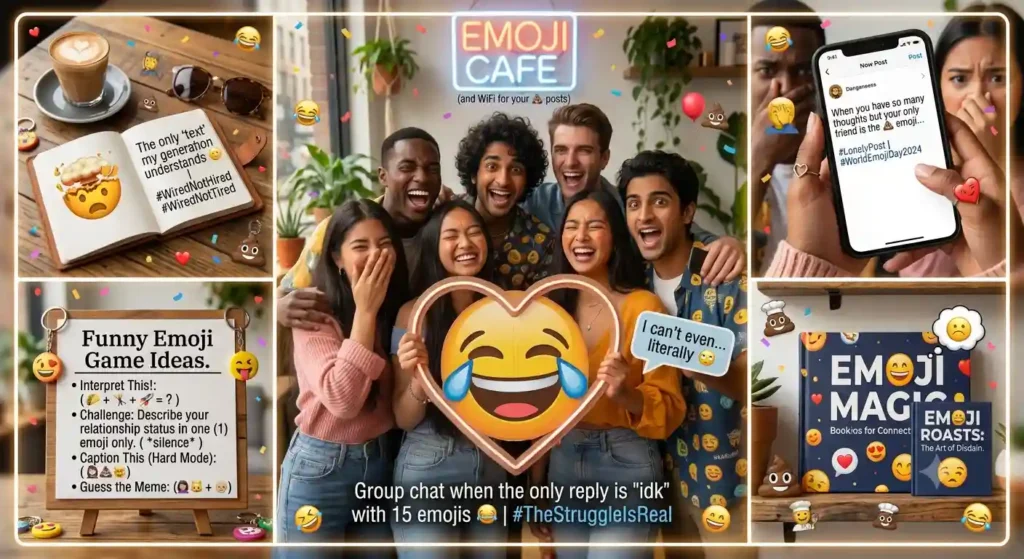 Funny World Emoji Day Captions for Instagram
