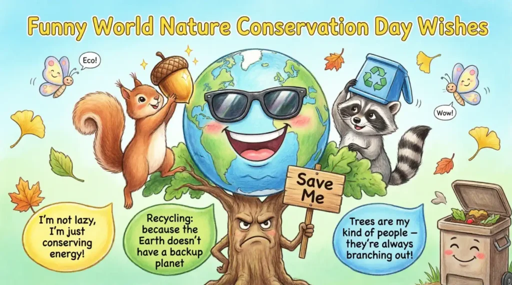 Funny World Nature Conservation Day Wishes