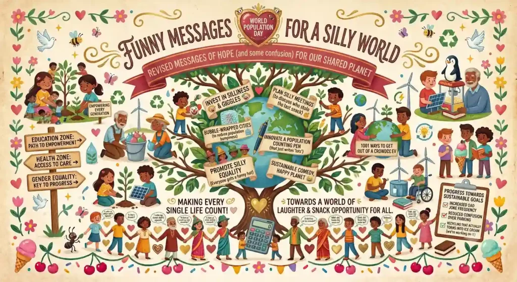 Funny World Population Day Messages