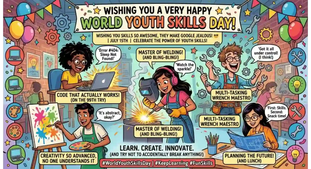 Funny World Youth Skills Day Wishes