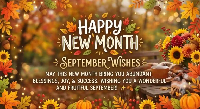 Happy New Month September Wishes