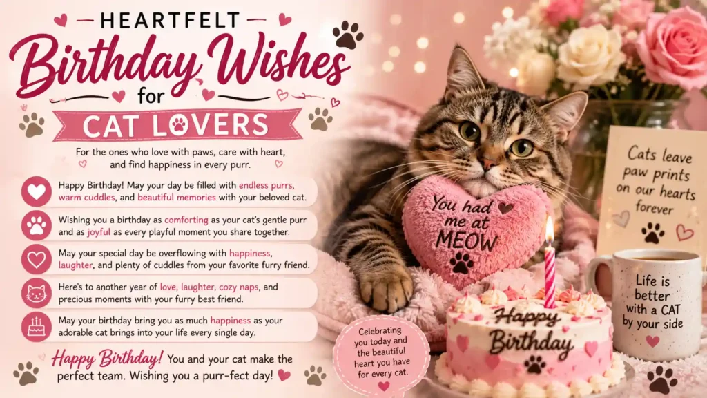 Heartfelt Birthday Wishes for Cat Lovers