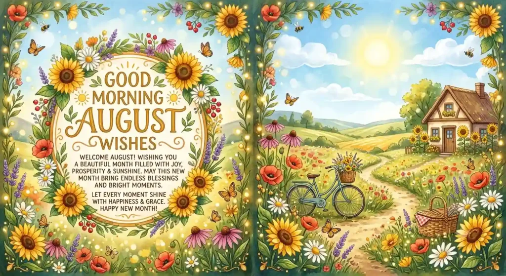 Heartfelt Good Morning August Wishes