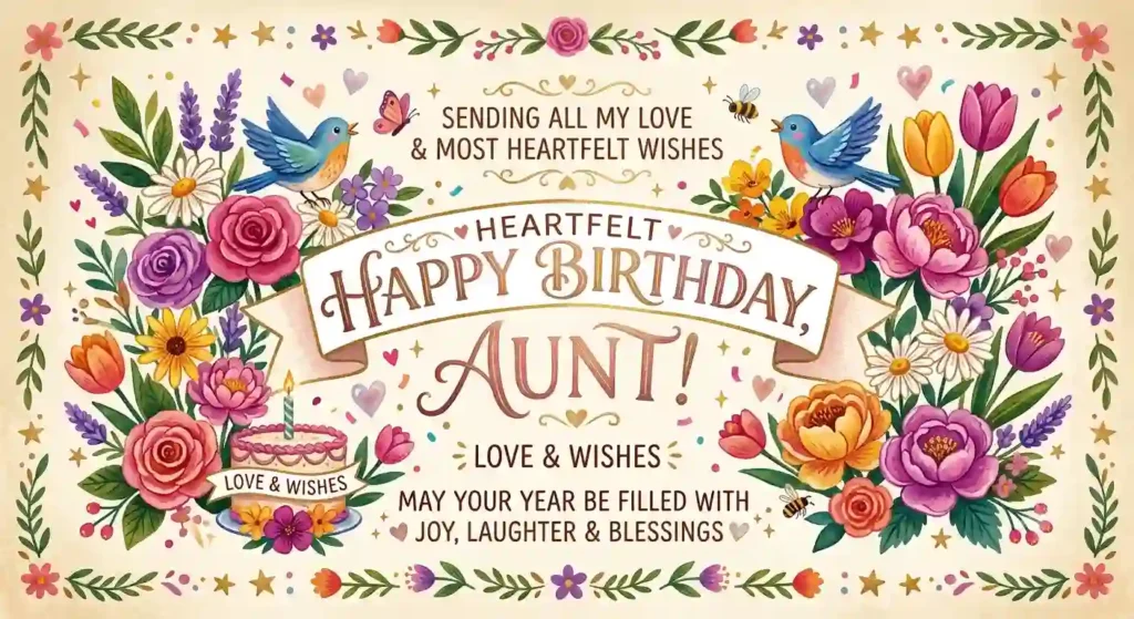Heartfelt Happy Birthday Wishes Aunt