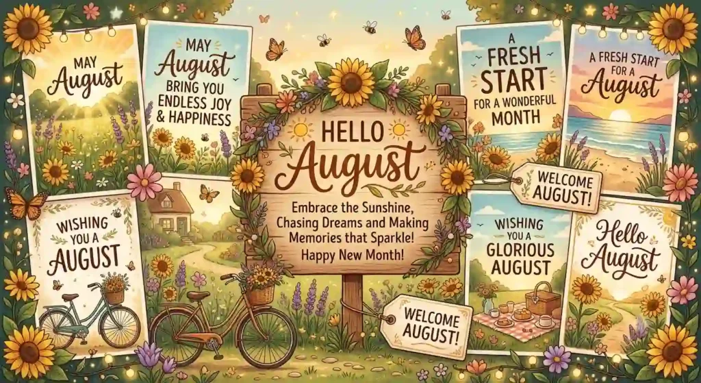Heartfelt Hello August Messages