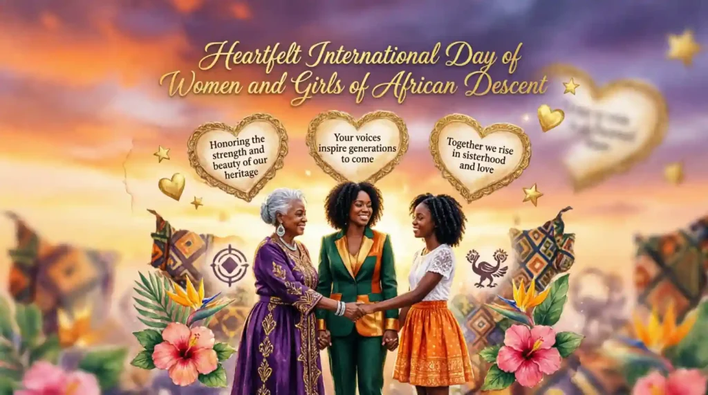 Heartfelt International Day of Women and Girls of African Descent Wishes