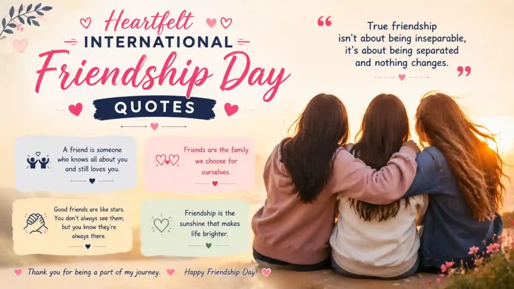Heartfelt International Friendship Day Quotes