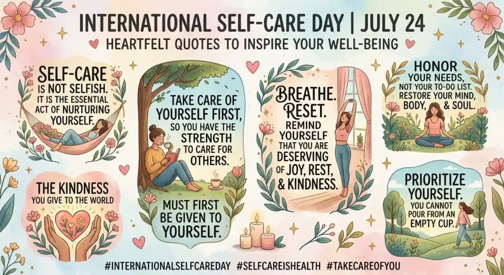 Heartfelt International Self-Care Day Quotes