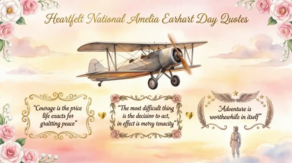 Heartfelt National Amelia Earhart Day Quotes