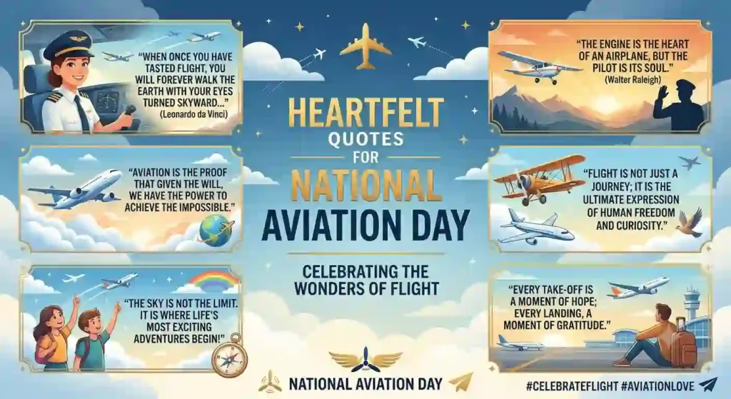 Heartfelt National Aviation Day Quotes