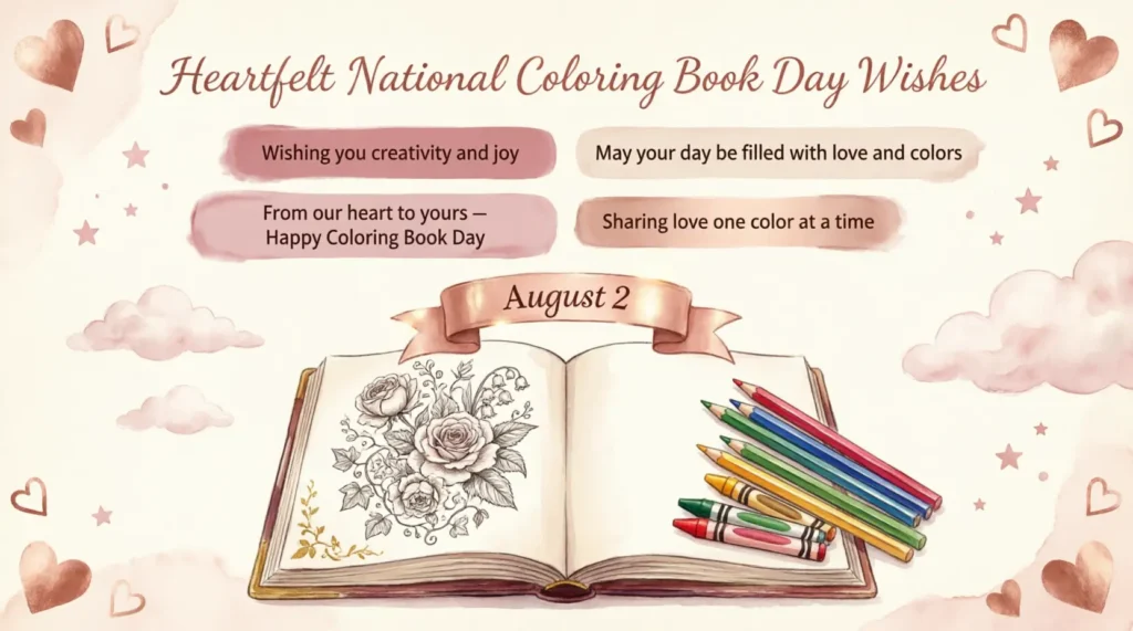 Heartfelt National Coloring Book Day Wishes