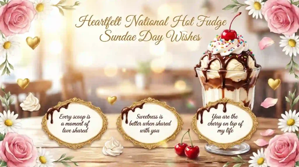 Heartfelt National Hot Fudge Sundae Day Wishes