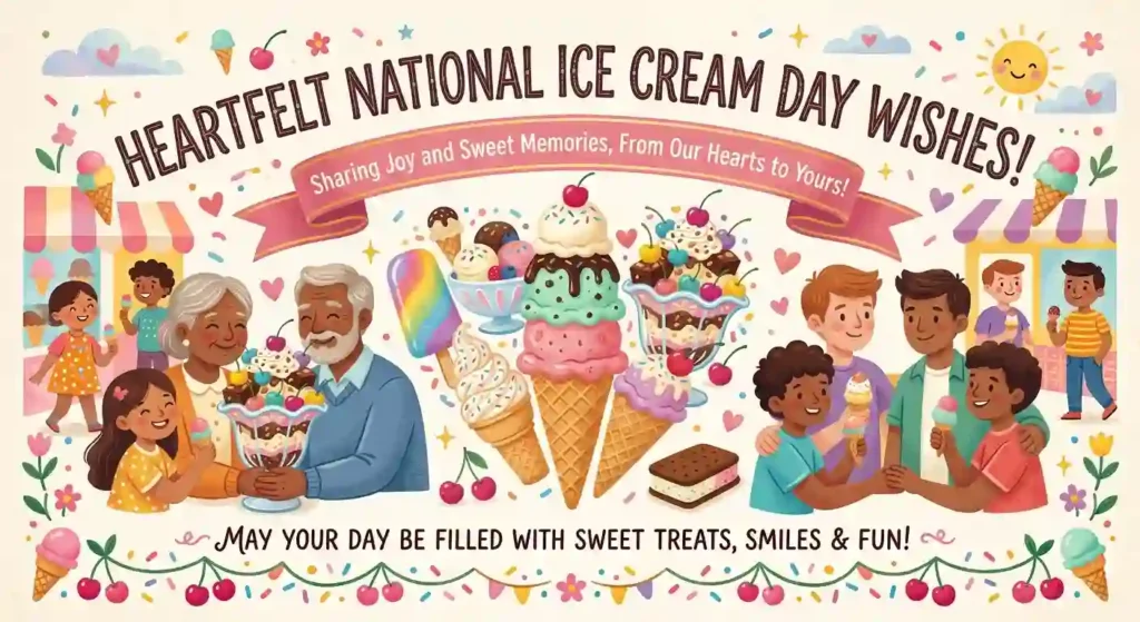 Heartfelt National Ice Cream Day Wishes