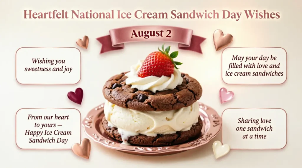 Heartfelt National Ice Cream Sandwich Day Wishes