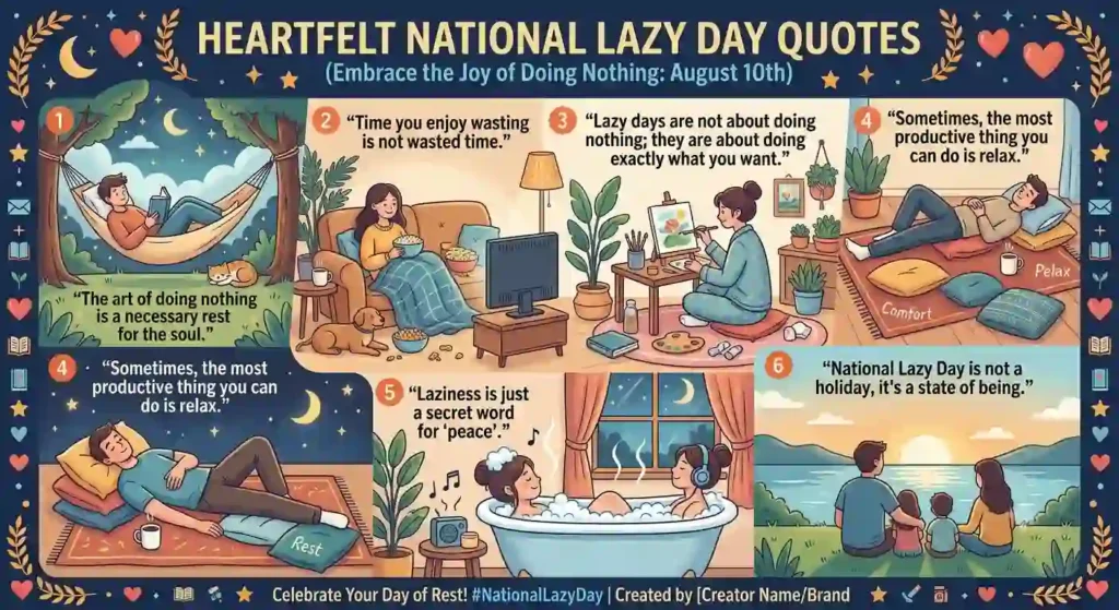  Heartfelt National Lazy Day Quotes