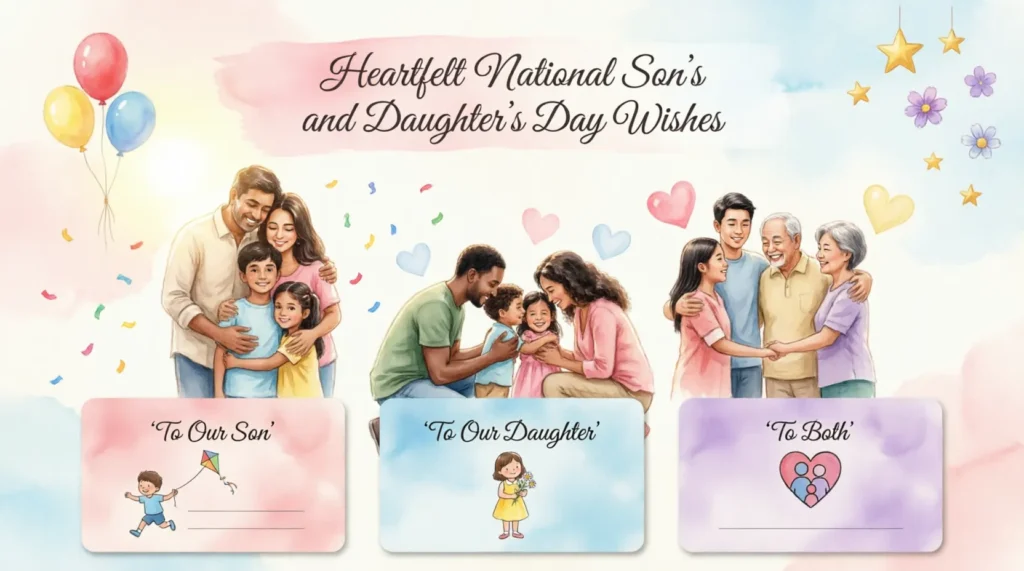 Heartfelt National Son's and Daughter's Day Wishes